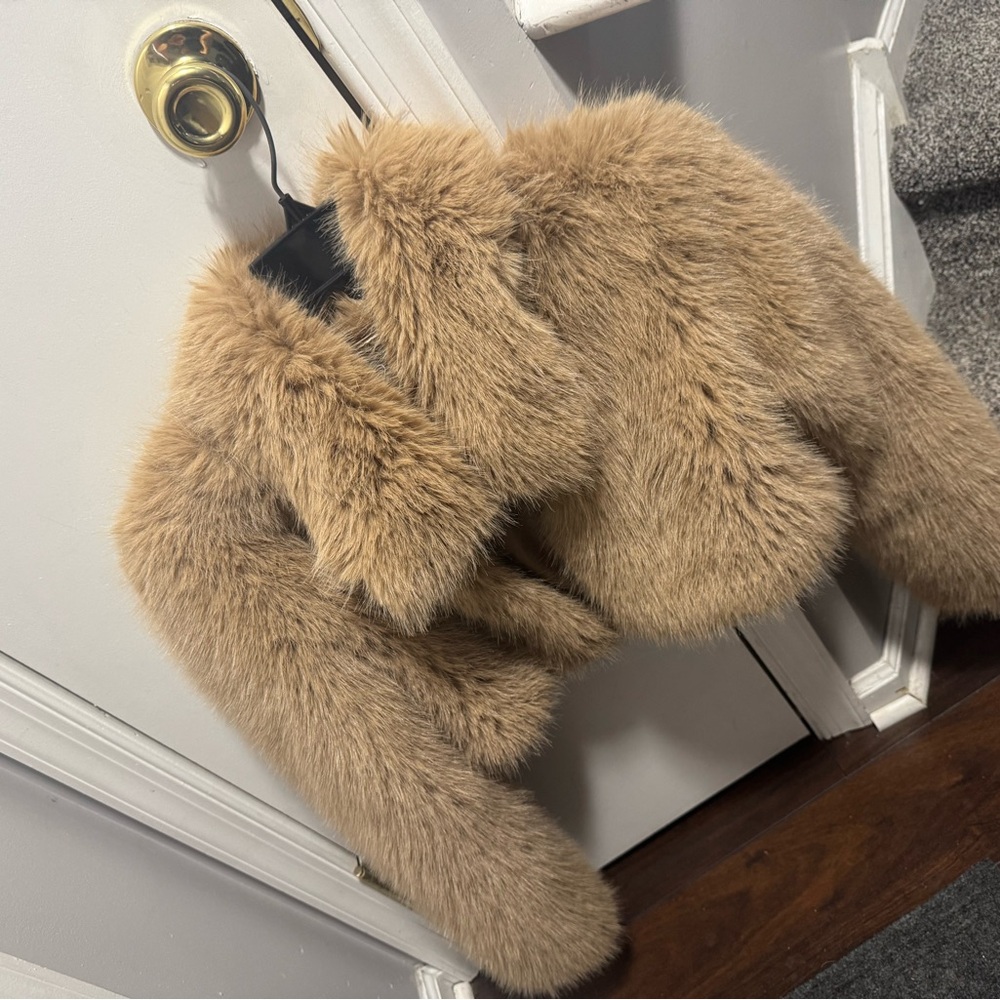 Windsor Plush Tan Teddy Jacket